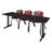 Cain T-Base Training Seminar Table & 3 M Stack Chairs-32520361-32520359