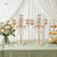Élégant et chic porte-bougie en cristal à 5 bras avec décoration de table