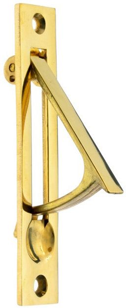 Solid Brass Edge Pull, Polished Brass