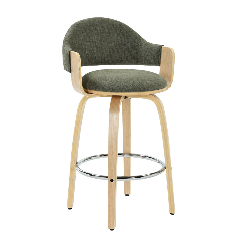 Swivel Upholstered Counter Stool, 67.1cm, Cypress Shade