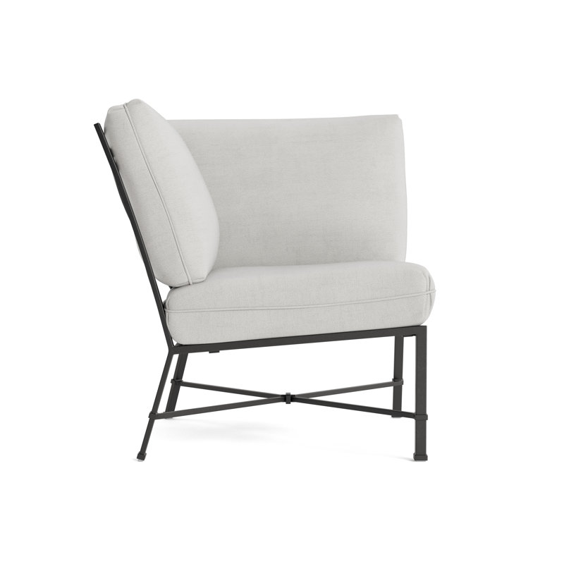 Venetian Outdoor Patio Sectional, Fusion Dove, Textured Pewter