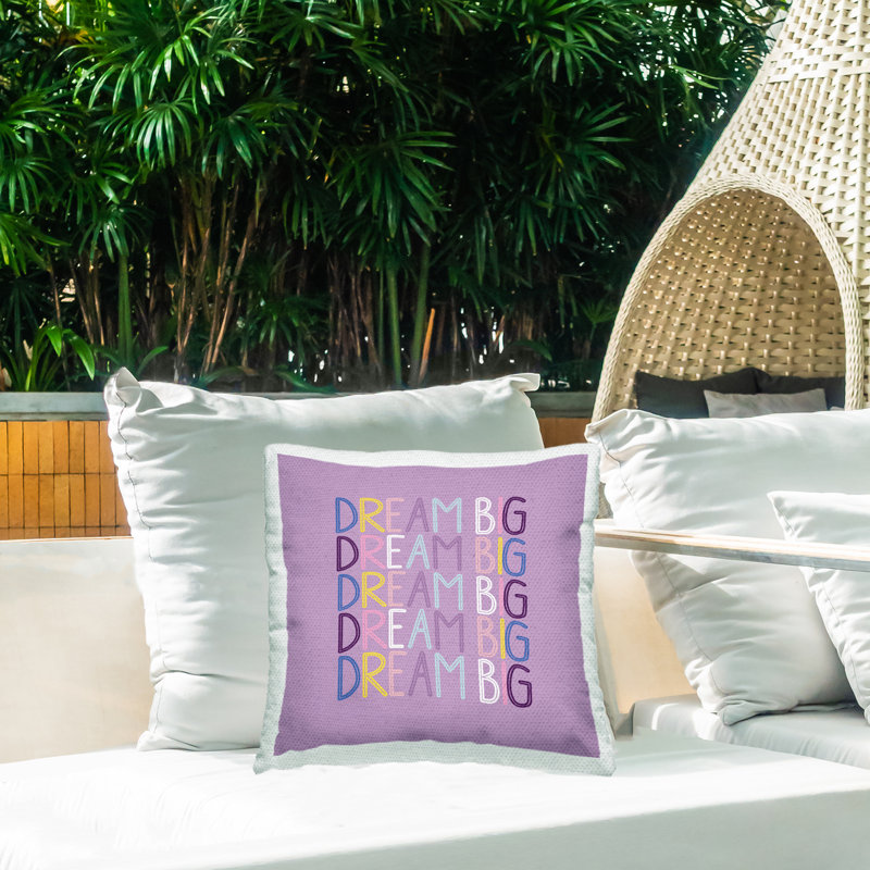 Housse et insert de coussin décoratif en polyester carré pour l'intérieur / extérieur par Daniela Santiago