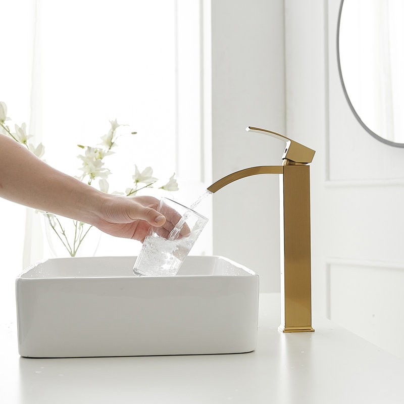 Robinet pour vasque de salle de bain à poignée simple Waterfall
