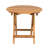 NO INSTALLATION REQUIRED, FOLDABLE AND ADJUSTABLE OUTDOOR ACACIA WOOD SIDE TABLE (TEAK FINISH)