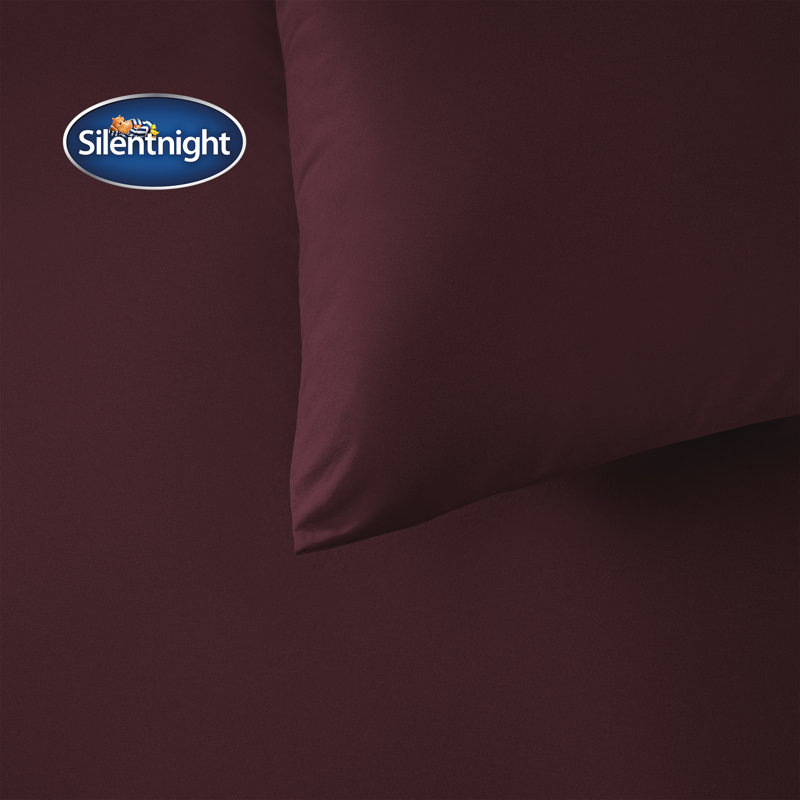Silentnight Supersoft Duvet Set, Single - 1 Standard Pillowcase, Purple