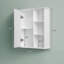 Armoire murale blanche au-dessus de la toilette, avec charnières silencieuses à fermeture douce et solution de rangement polyvalente, 30,21 lb, 7,07 po de hauteur, 28,33 po de largeur, adaptable à n'importe quelle pièce, profondeur de 24,28 po,