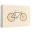 Impression d'art abstrait géométrique coloré sur un vélo rétro coloré-129714222