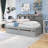 Space-Optimizing Bed With Side Bookcase, Drawers-241079181-241079180