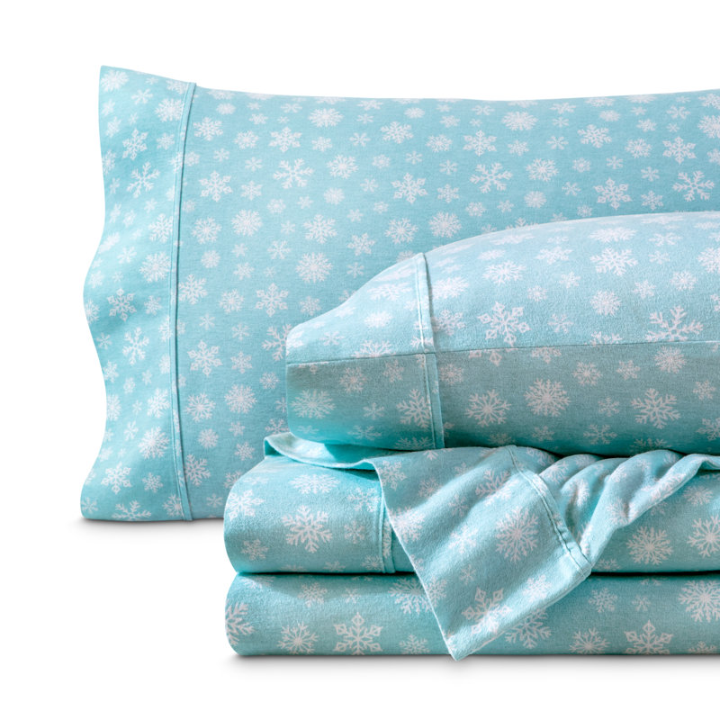 Flannel Sheet Set, King Sheet Set + 1 Fitted Sheet + 2 Pillowcases