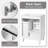 24'' Single Bathroom Vanity With Ceramic Top-398552119