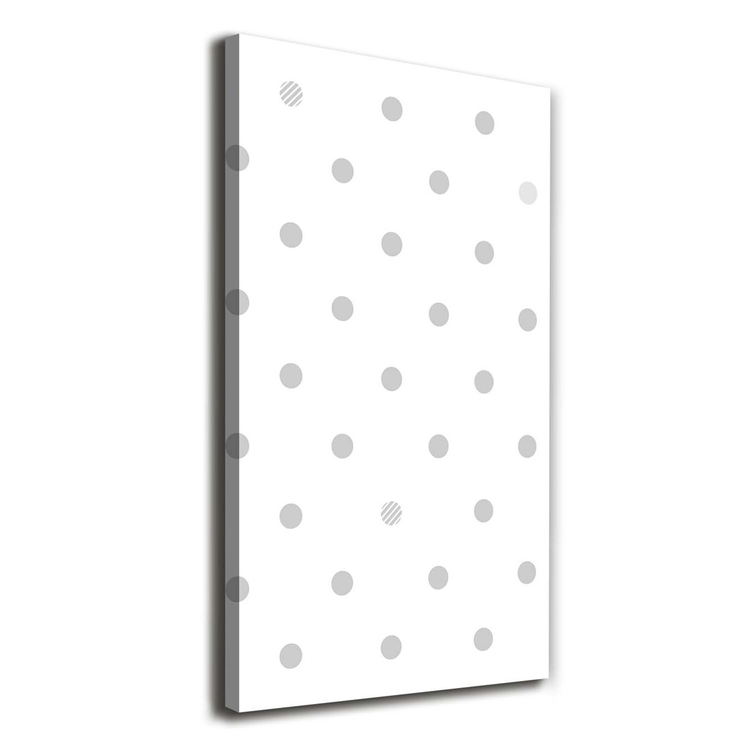 Dots And Hearts - Kunstdrucke auf Leinwand - Wrapped Canvas