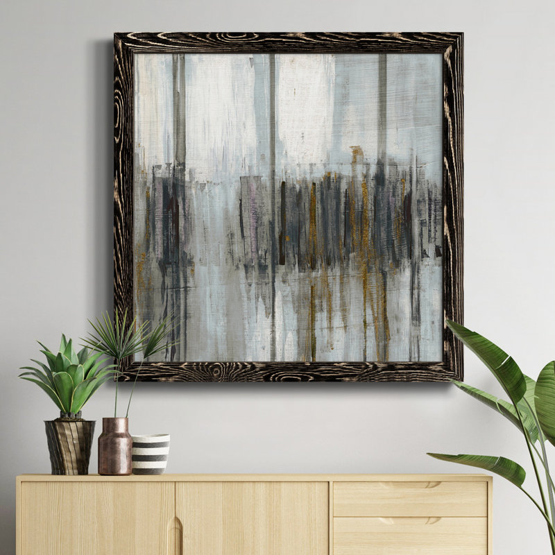 " Kiss ", Black Framed, 27.5" H x 27.5" W x 1.5" D