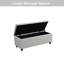 Banc de rangement en microfibre / microsuède Srinidhi