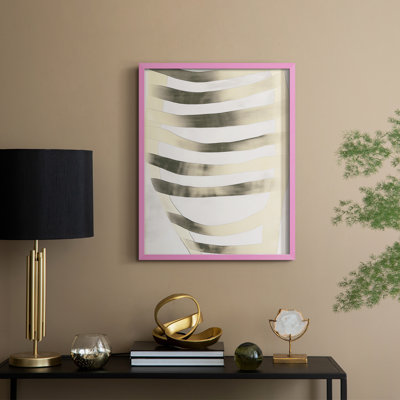 «Abstract Abstract», reproduction encadrée - prêt à accrocher - fabriquée aux États-Unis