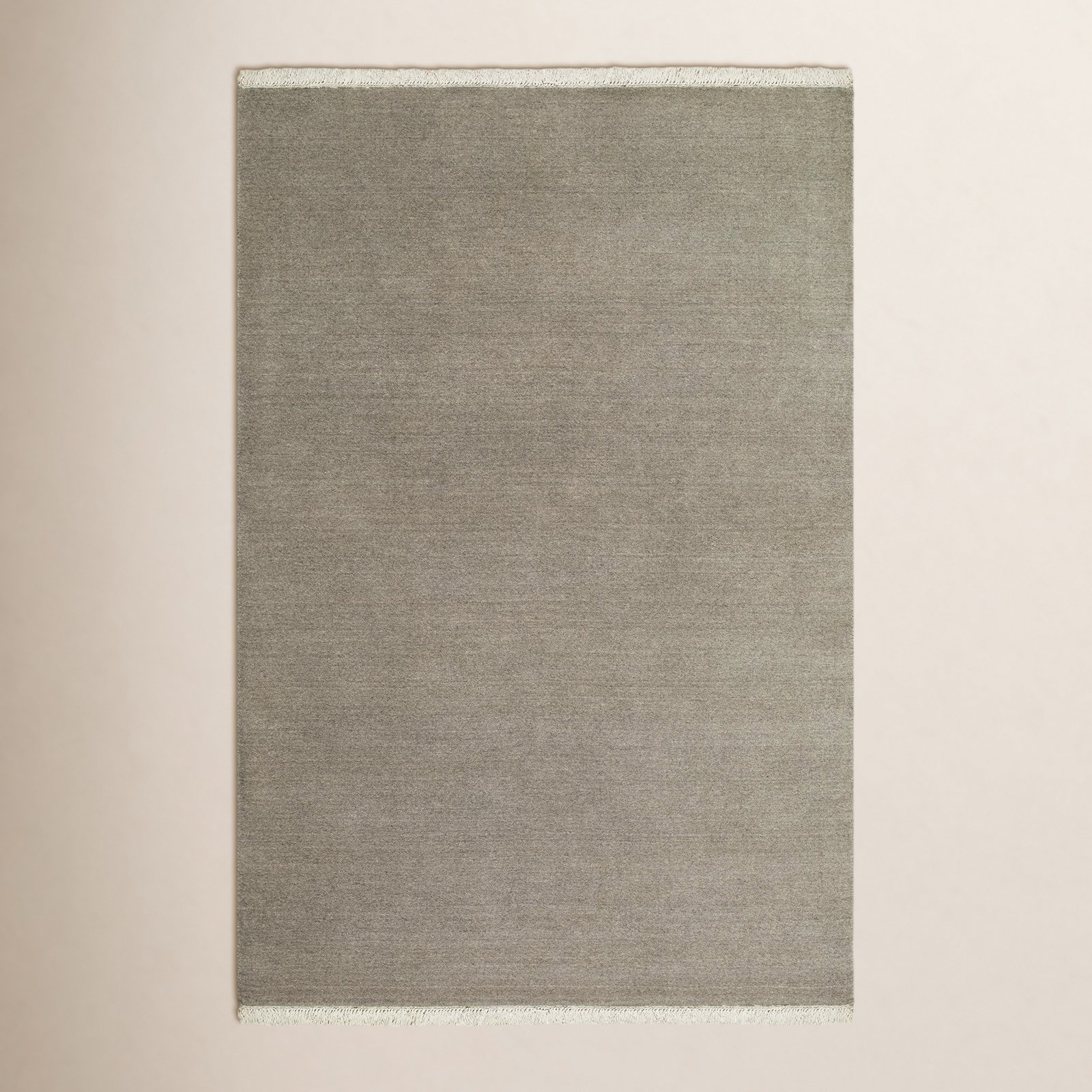 Clio Hand-Loomed Beige Wool Rug, Rectangle 3' x 10'
