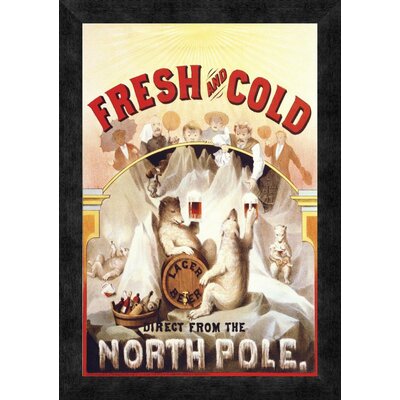 Fresh and Cold - Direct from the North Pole, 1877' by F. Klemm Framed Vintage Advertisement -  Global Gallery, GCF-341863-1218-299