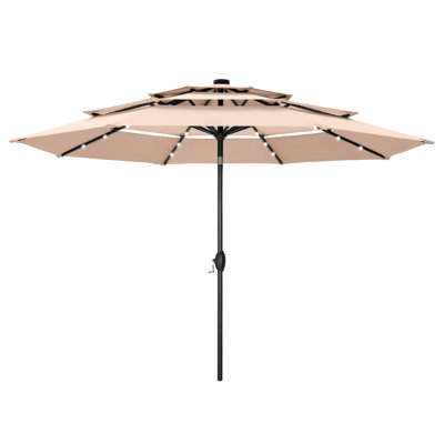 120'' Lighted Umbrella With Crank