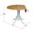 Philipston Extendable Round Solid Wood Dining Table-1623425122-1639237184
