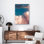 Reproduction de nuages - art mural paysage de ciel - affiche de toile de paysage nuageux doux - œuvre de nature minimaliste - décor d'ambiance calme - décoration murale de voyage panoramique - impression d'art de décoration de maison moderne