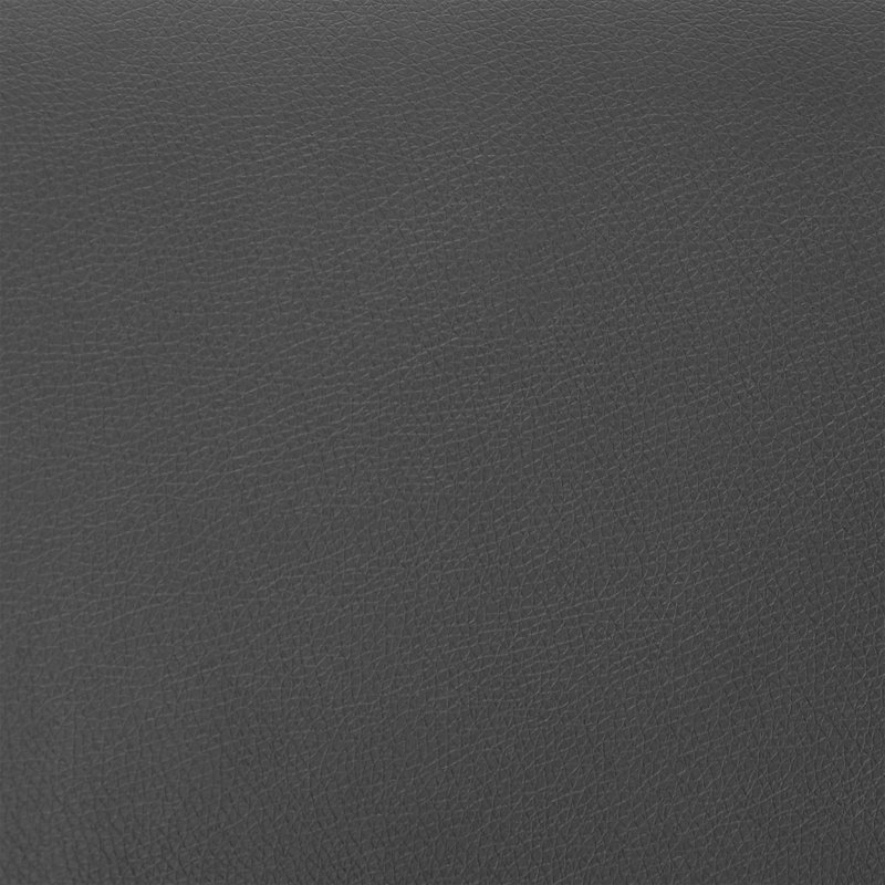 Tabouret de bar pivotant en simili cuir et acier inoxydable brossé 30 po Freya, Grey