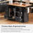 Kitchen Island with Rubber Wood Drop Leaf-1519710551