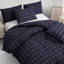 Luxury Double Brushed Microfiber Reversible Duvet Cover Set with Zipper Closure and Corner Ties-122057446
