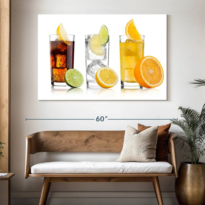 Variété de boissons, H 34 po x l 51 po