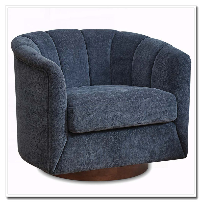 Fauteuil demi-tonneau pivotant à 360 degrés, Dark Navy