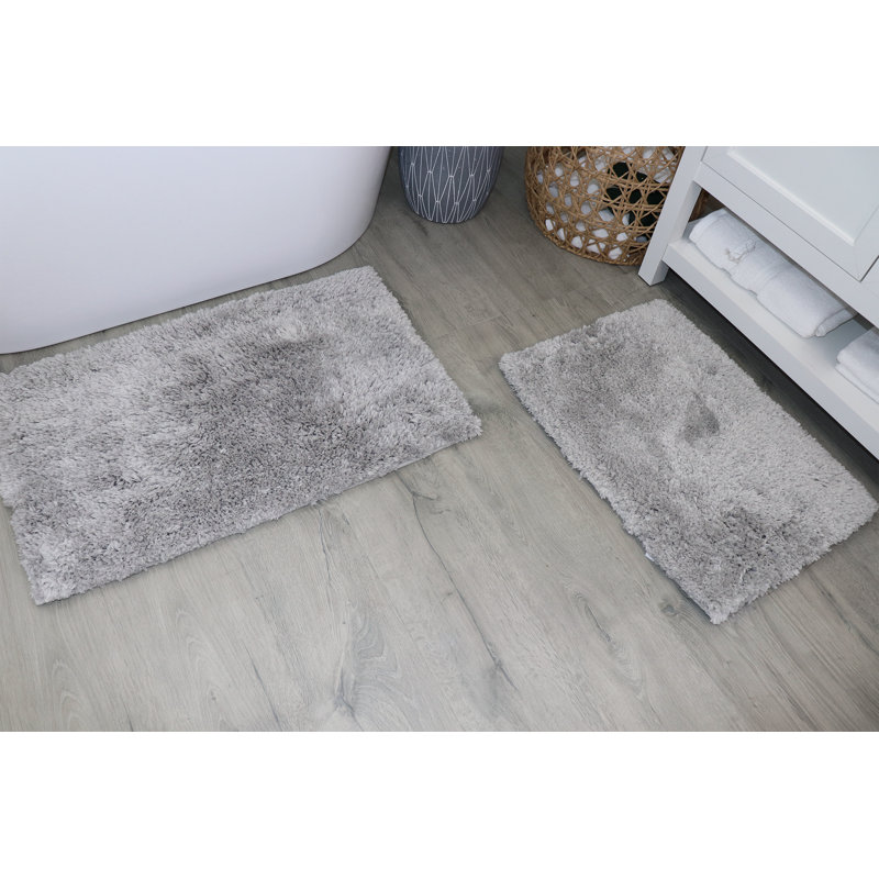 Ensemble de tapis de salle de bain 2 pièces Elegance, Gris