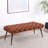 Galiano Rust Upholstered Tufted Bench-1371250908