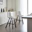 Tabouret de bar en tissu texturé Modern