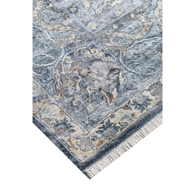 Tapis rectangulaire noué à la main, Rectangle de 5 pi x 8 pi