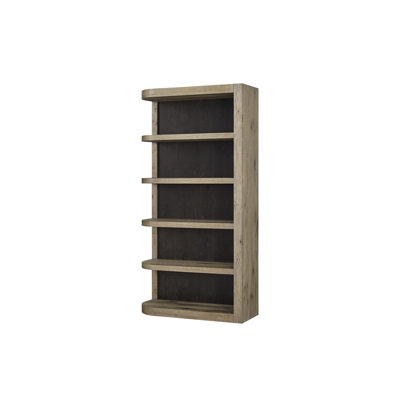 English Knotty Oak Reversible With Smooth Rounded Shelf And Contrasting Back Panel, 80 Inches Tall, 16 Wide, 42 Deep, 170 Lb Weight Veneer Sculptural Distinctive Back, High,