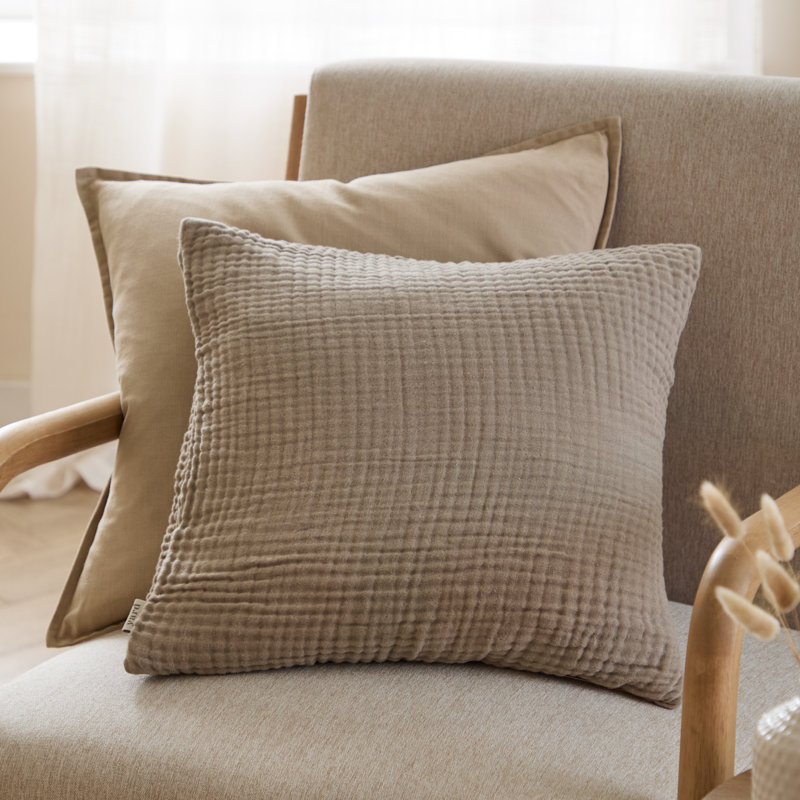 Lark Square Cushion, Brown, Pillow Cover Only - No Insert
