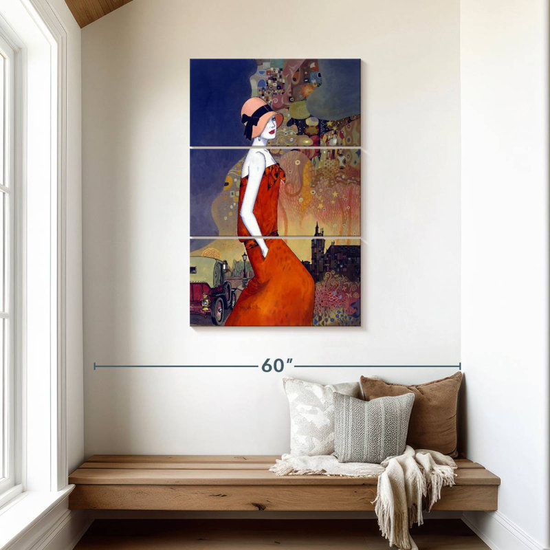 Leisha en attente d'été, H 45 po x l 28 po