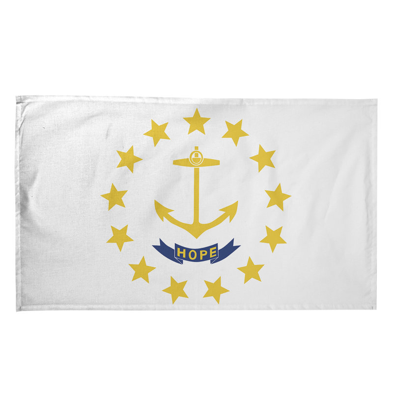 Serviette à thé rhode island flag, Sergé de coton