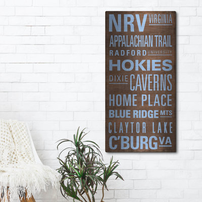  «Nrv Text» par Art Licensing Studio, art mural en métal, 24 po x 48 po