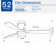 52" 3 - Blade Wood Flush Mount Ceiling Fan with Remote Control and Light Kit Included