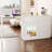 44"-85" Extendable Sofa Bar Table Cabinet With LED