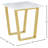 Honeoye Marble Top End Table-628578263