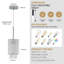 Ensemble de 3 lustres en cristal Modern