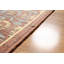 Tapis brun/bleu en laine rouille Dimattia