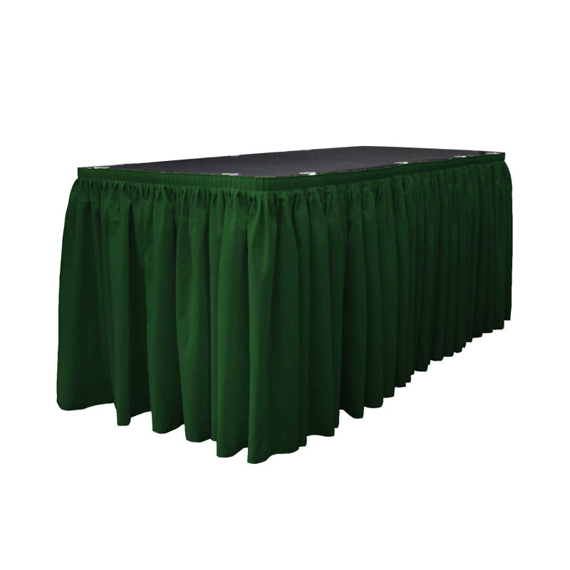 Table Skirt, Hunter Green, 252" L x 29" W