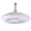 Ventilateur de plafond blanc en PC pour chambre à coucher avec télécommande et flux d'air saisonnier, moteur à courant continu, éclairage DEL