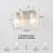 2-light Vanity Light with Clear Ribbed Glass Shade-647891125