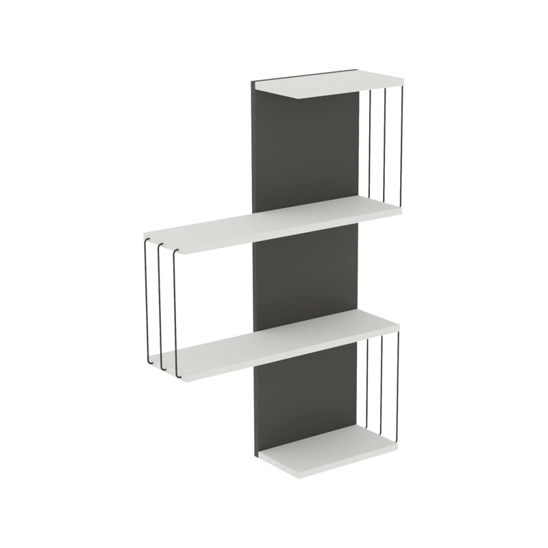 Cerina Bracket Shelf, White/Anthracite