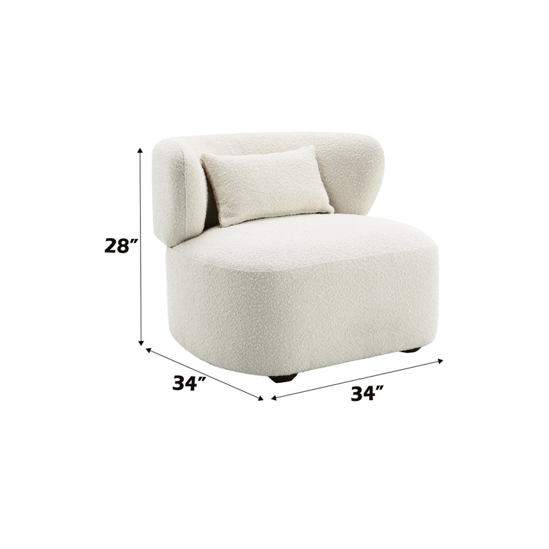 Méridienne Beige Boucle, Beige