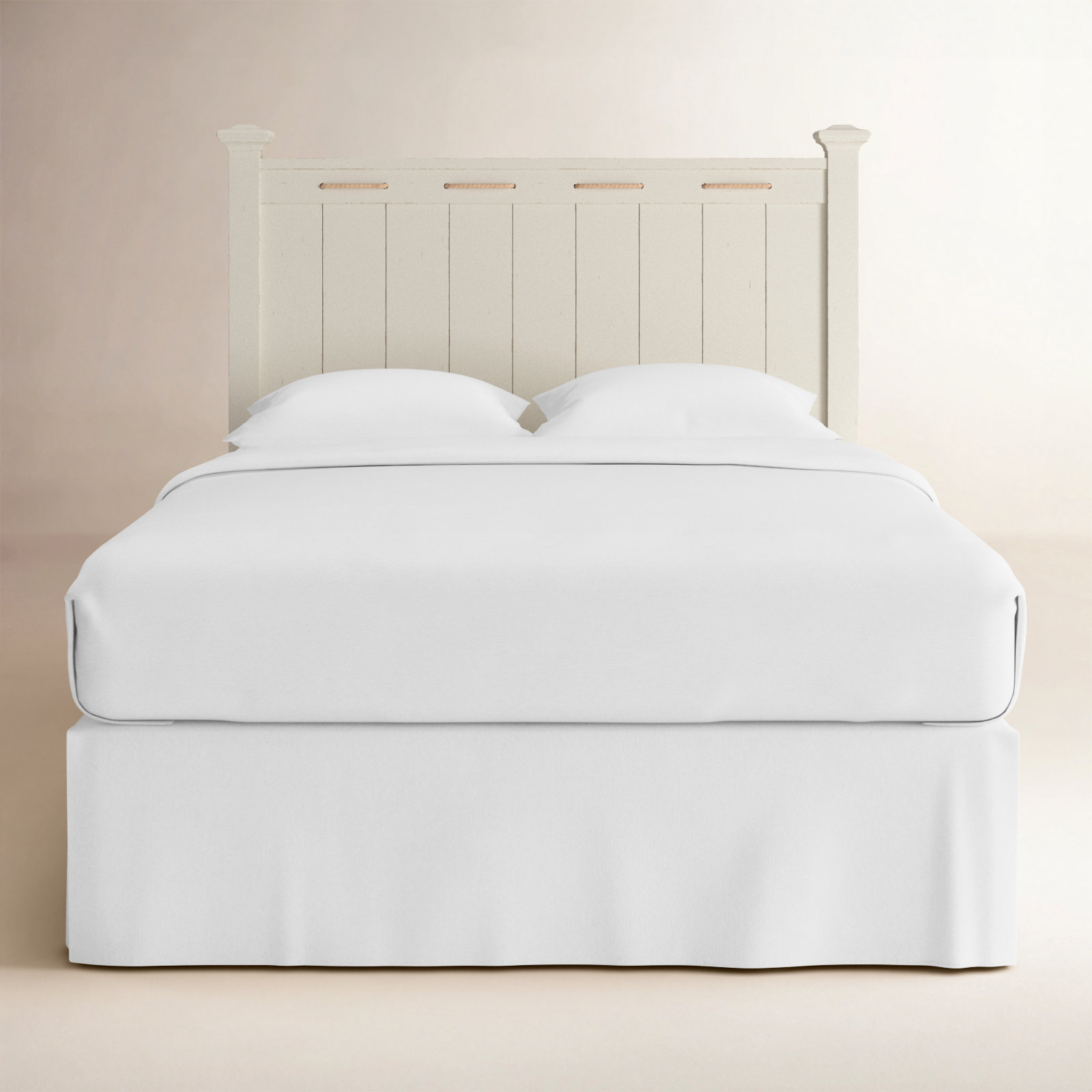 Aenwood Panel Headboard, Pebble White, Full