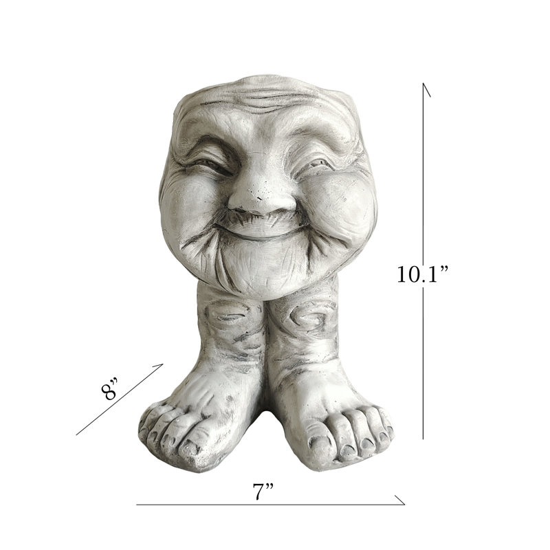 Whimsical Harmony - Old Lady Planter Pot