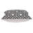 Parkland Collection Ursae Gray and White 20" Square Cotton Decorative Throw Pillow-1804354464